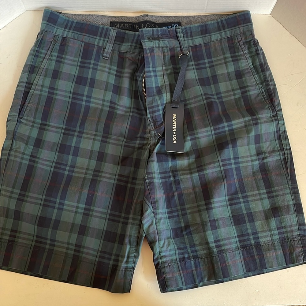 Vintage! Martin+ Osa Men’s Plaid Shorts NWT!